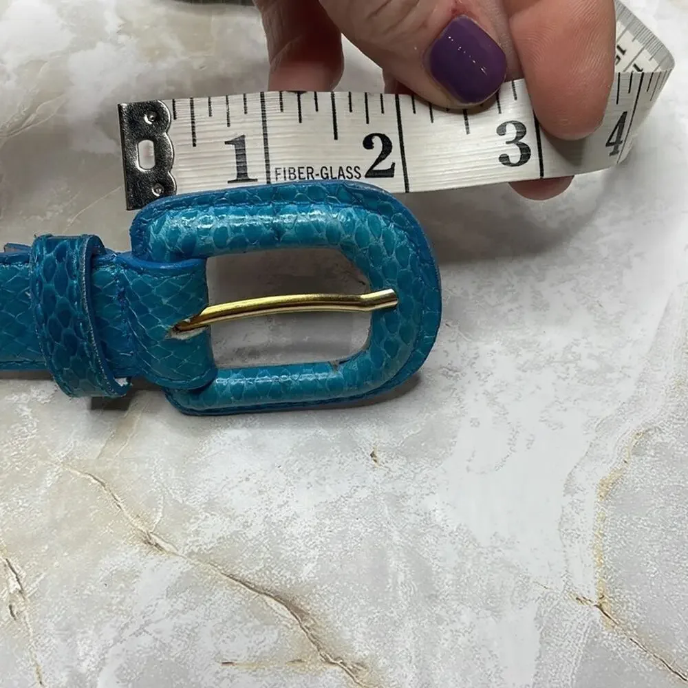 Genuine snakeskin belt
